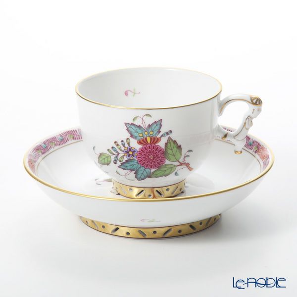 ヘレンド シノワズリ（中国趣味）アポニーフラワー 03364-0-21 マンダリン ラージカップ＆ソーサー