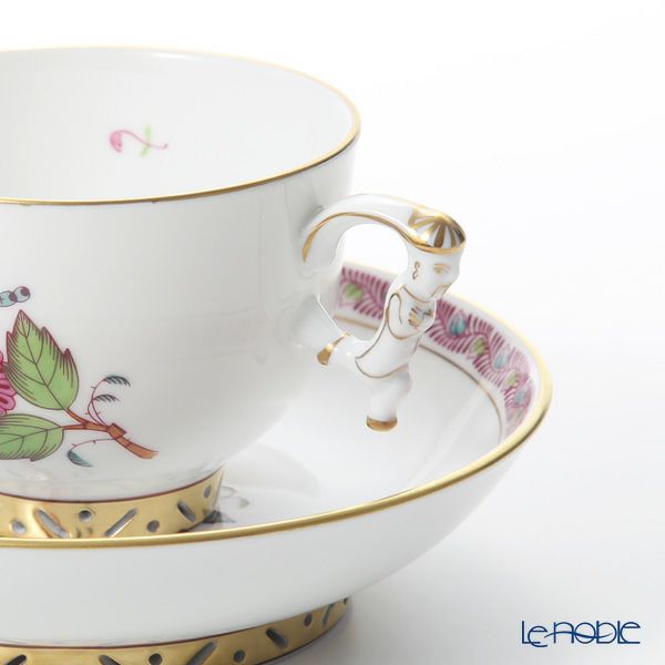 ヘレンド シノワズリ（中国趣味）アポニーフラワー 03364-0-21 マンダリン ラージカップ＆ソーサー