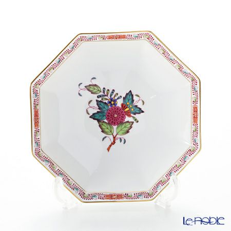 ヘレンド アポニーフラワー 04304-1-00 小皿（オクタゴナル） 13.5cm