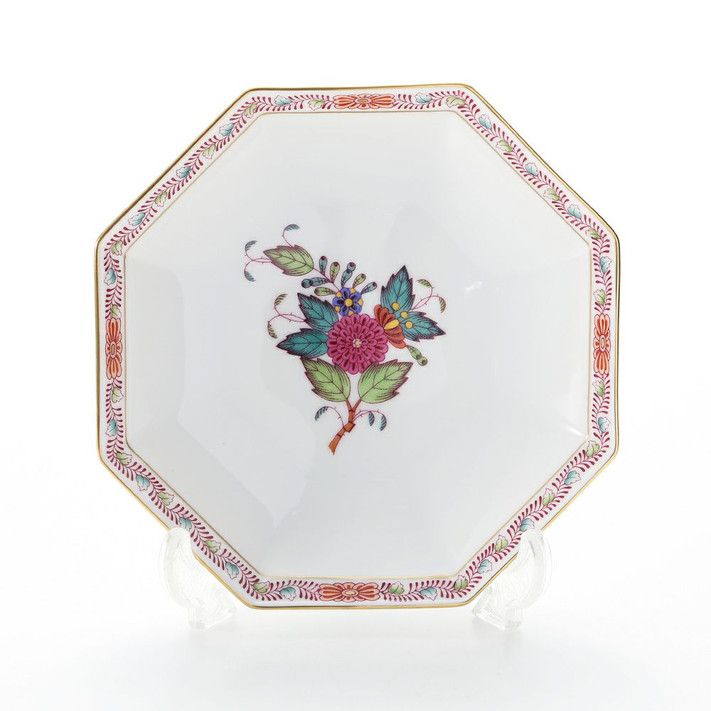 ヘレンド アポニーフラワー 04304-1-00 小皿（オクタゴナル） 13.5cm
