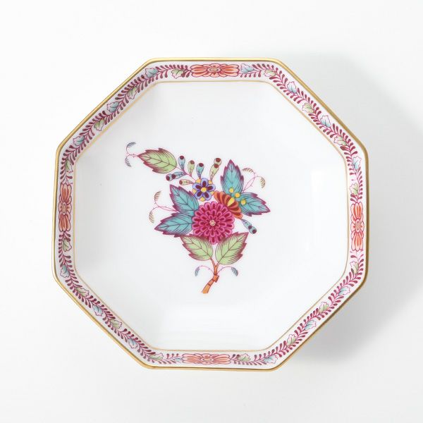 ヘレンド アポニーフラワー 04307-0-00 小皿（オクタゴナル） 11cm
