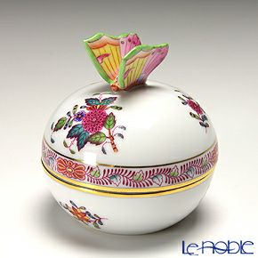 ヘレンド アポニーフラワー 06033-0-17 ラウンドボックス 8cm