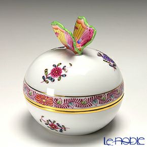 ヘレンド アポニーフラワー 06033-0-17 ラウンドボックス 8cm