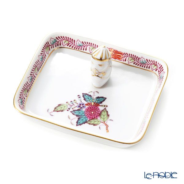 ヘレンド アポニーフラワー AF オブロングトレイ マンダリン 8cm 07733-0-21