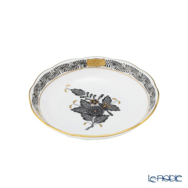 ヘレンド アポニーブラック ANG 00332-0-00 スモールディッシュ 10.5cm