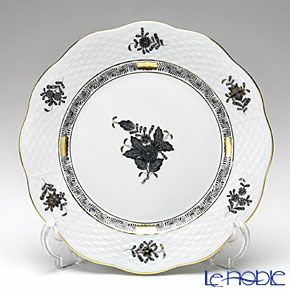 ヘレンド アポニーブラック 00517-0-00 プレート 19cm