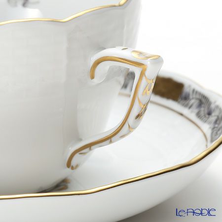 ヘレンド アポニーブラック 00730-0-00 ティーカップ＆ソーサー（兼用） 200ml