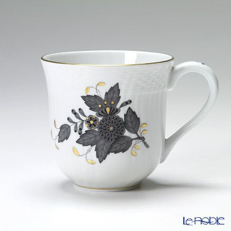 ヘレンド アポニーブラック 01729-0-00／1729 マグ 250ml