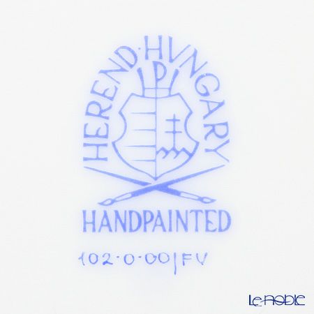 ヘレンド インドの華グリーン 00102-0-00 オーバルプラター 36cm