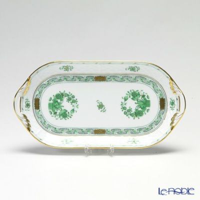 ヘレンド インドの華グリーン 00527-0-47S ウォールクロック 28.5cm