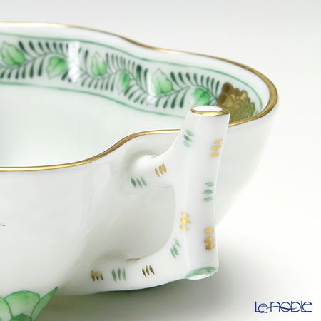 ヘレンド インドの華グリーン 00492-0-00 オープンシュガー 10.5cm