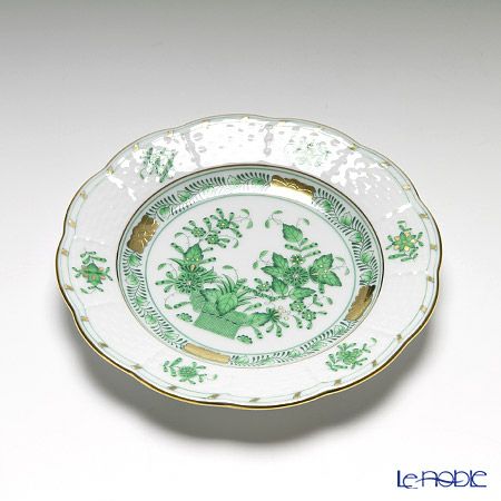 ヘレンド インドの華グリーン 00512-0-00 プレート 12.5cm スモール