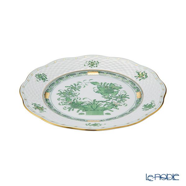 ヘレンド インドの華グリーン 00517-0-00 プレート 19cm