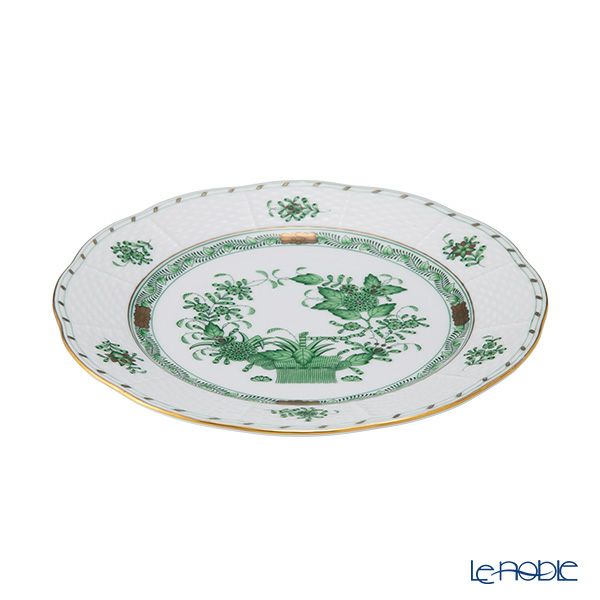 ヘレンド インドの華グリーン FV プレート 23cm 00521-0-00