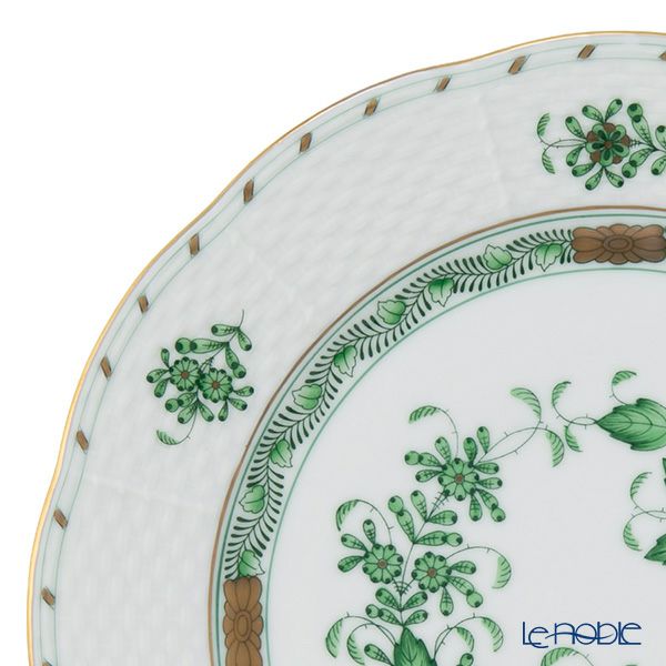 ヘレンド インドの華グリーン FV プレート 23cm 00521-0-00