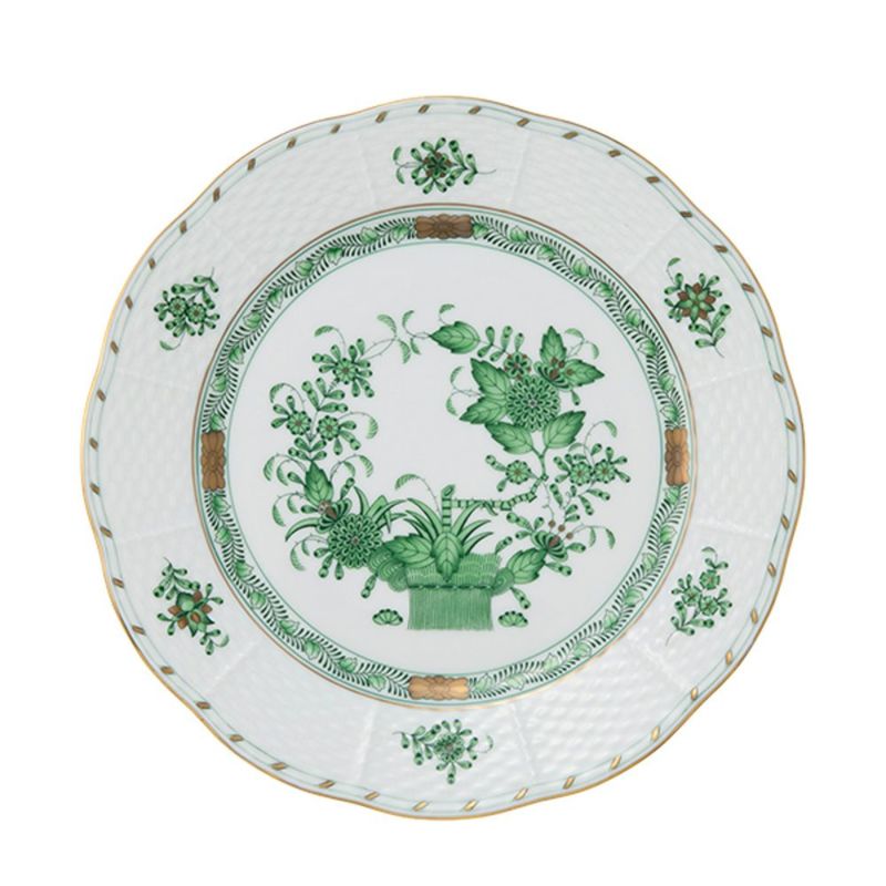 ヘレンド インドの華グリーン FV プレート 23cm 00521-0-00