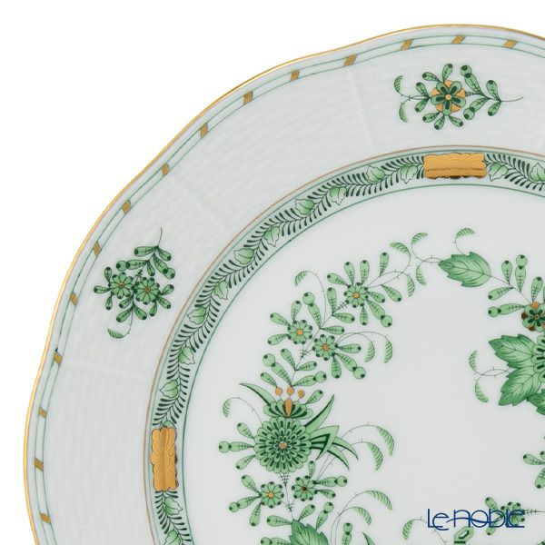 ヘレンド インドの華グリーン FV プレート 25cm 00524-0-00／524
