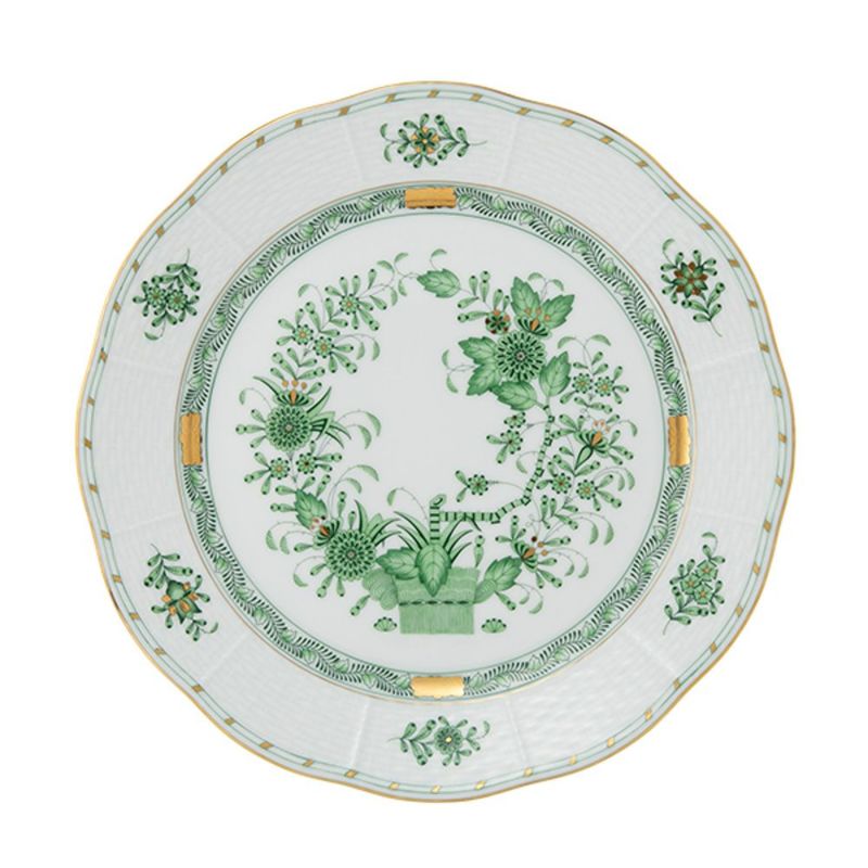 ヘレンド インドの華グリーン FV プレート 25cm 00524-0-00／524