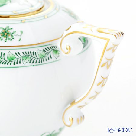 ヘレンド インドの華グリーン 00608-0-09 ティーポット ローズ 400ml