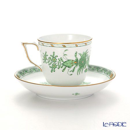 ヘレンド インドの華グリーン 00705-0-00 ティーカップ＆ソーサー 200ml