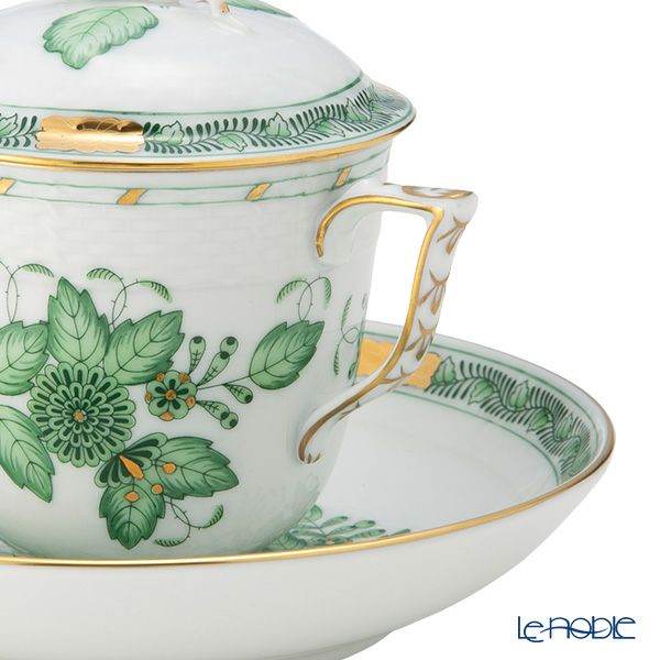 ヘレンド インドの華グリーン FV ハーブティーカップ＆ソーサー 200ml 00705-0-09