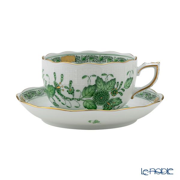 ヘレンド インドの華グリーン 00724-0-00／724 ティーカップ＆ソーサー 200ml
