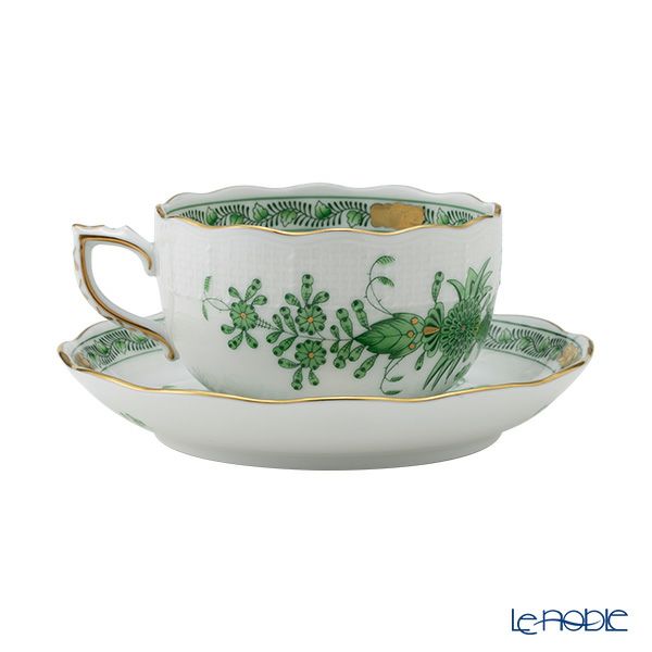 ヘレンド インドの華グリーン 00724-0-00／724 ティーカップ＆ソーサー 200ml