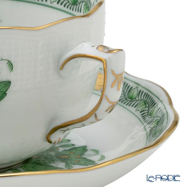 ヘレンド インドの華グリーン 00724-0-00／724 ティーカップ＆ソーサー 200ml