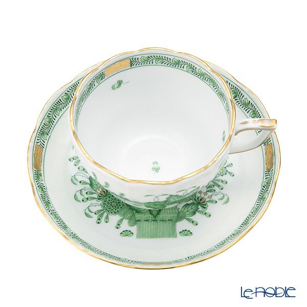 ヘレンド インドの華グリーン 00730-0-00 ティーカップ＆ソーサー（兼用） 200ml