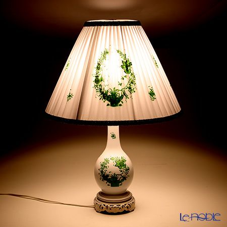 ヘレンド インドの華グリーン 06737-9-00／6734 ランプ