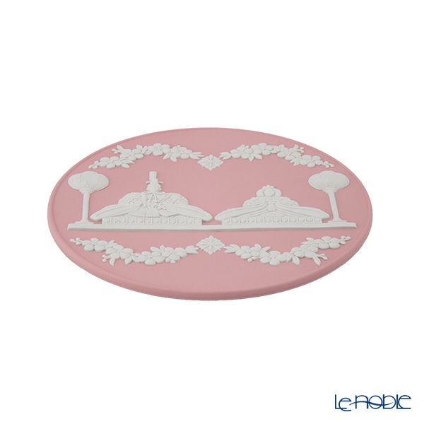 ウェッジウッド（Wedgwood） ジャスパー 雛ドールプレート 18.5cm【プレートスタンド、プレートハンガー付き】