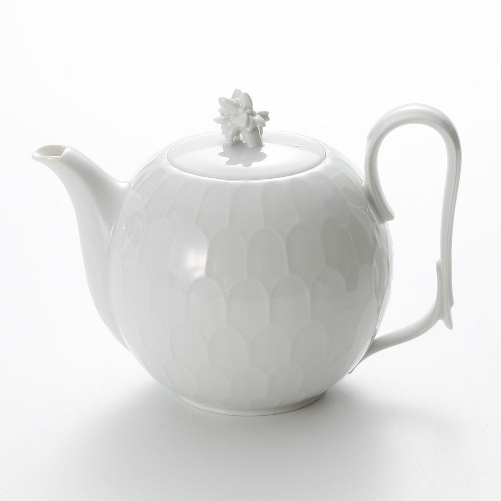 アウガルテン（AUGARTEN） アトランティスホワイト（1000） ティーポット 1.35L（071）