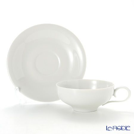 アウガルテン（AUGARTEN） エナホワイト（1000） ティーカップ＆ソーサー 200ml（021）