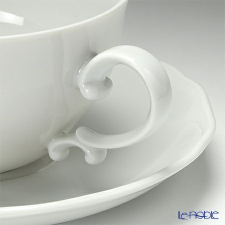 アウガルテン（AUGARTEN） モーツァルト ホワイト（530062） ティーカップ＆ソーサー 250ml（062）