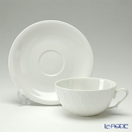 アウガルテン（AUGARTEN） アトランティスホワイト（1000） ティーカップ＆ソーサー 250ml（071）