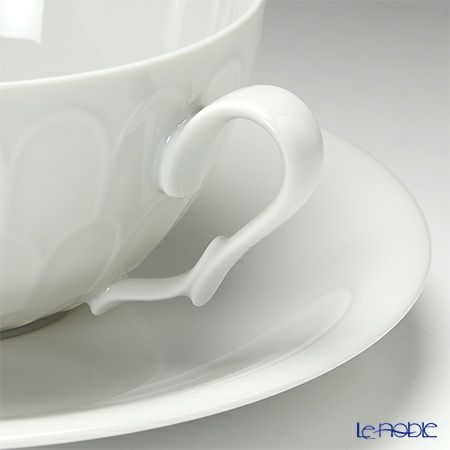 アウガルテン（AUGARTEN） アトランティスホワイト（1000） ティーカップ＆ソーサー 250ml（071）