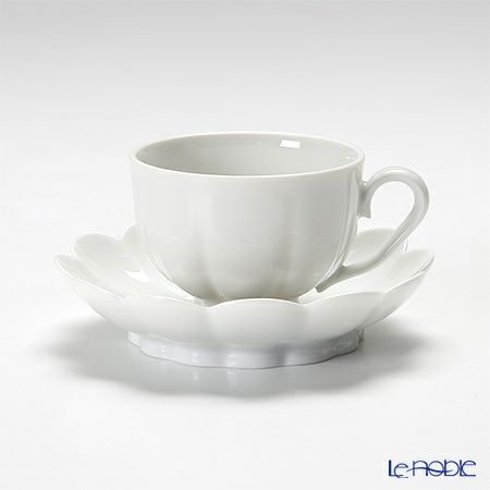 アウガルテン（AUGARTEN） メロン ホワイト（1000） モカカップ＆ソーサー 50ml （015）