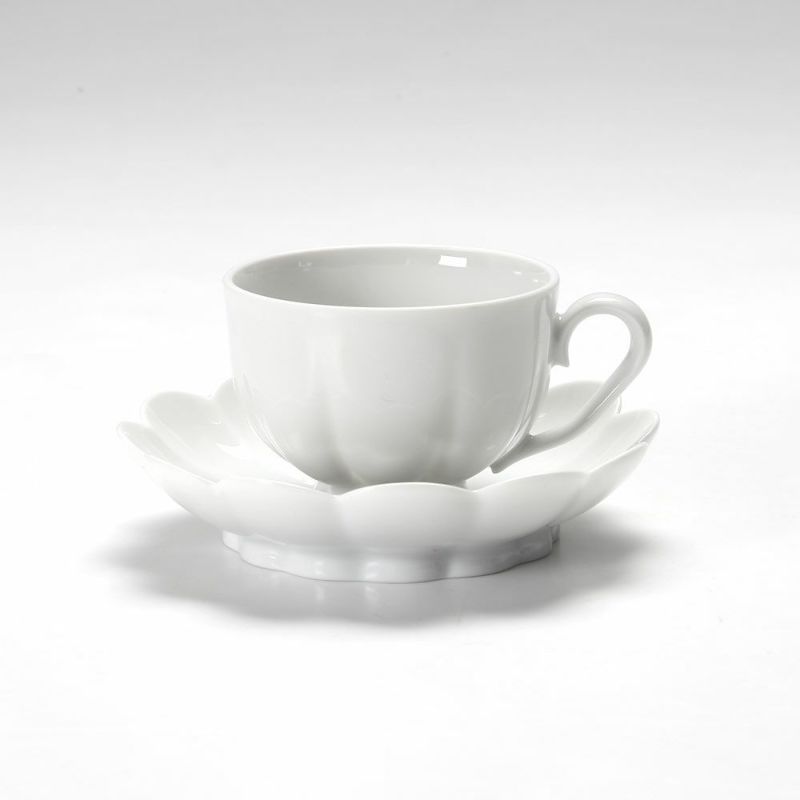 アウガルテン（AUGARTEN） メロン ホワイト（1000） モカカップ＆ソーサー 50ml （015）