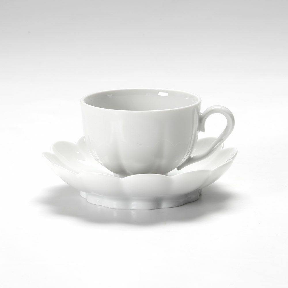 アウガルテン（AUGARTEN） メロン ホワイト（1000） モカカップ＆ソーサー 50ml （015）