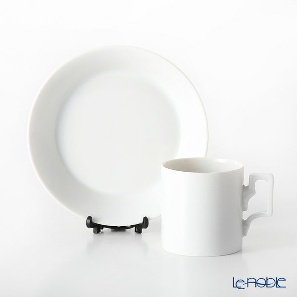 アウガルテン（AUGARTEN） ハプスブルクホワイト モカカップ＆ソーサー 50ml