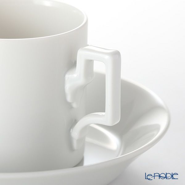 アウガルテン（AUGARTEN） ハプスブルクホワイト モカカップ＆ソーサー 50ml