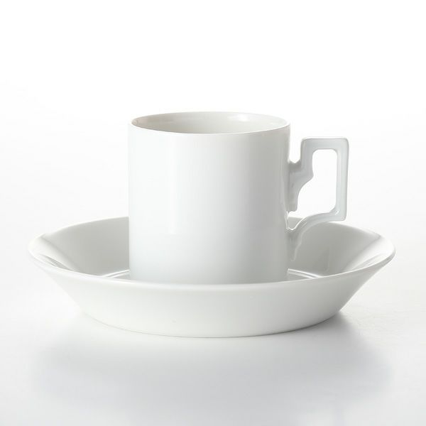アウガルテン（AUGARTEN） ハプスブルクホワイト モカカップ＆ソーサー 50ml