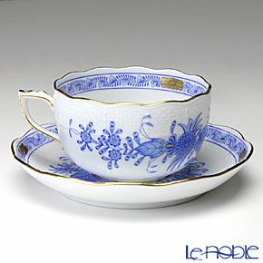 ヘレンド インドの華ブルー 00724-0-00／724 ティーカップ＆ソーサー 200ml