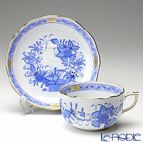 ヘレンド インドの華ブルー 00724-0-00／724 ティーカップ＆ソーサー 200ml