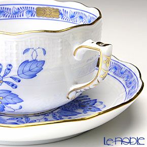 ヘレンド インドの華ブルー 00724-0-00／724 ティーカップ＆ソーサー 200ml