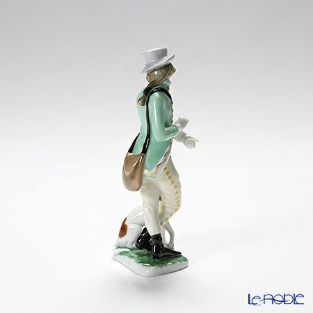 アウガルテン（AUGARTEN） フィギュリン（011210） 犬を連れたハンター 15cm 1006