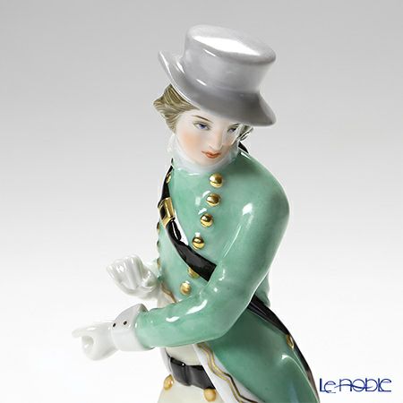 アウガルテン（AUGARTEN） フィギュリン（011210） 犬を連れたハンター 15cm 1006