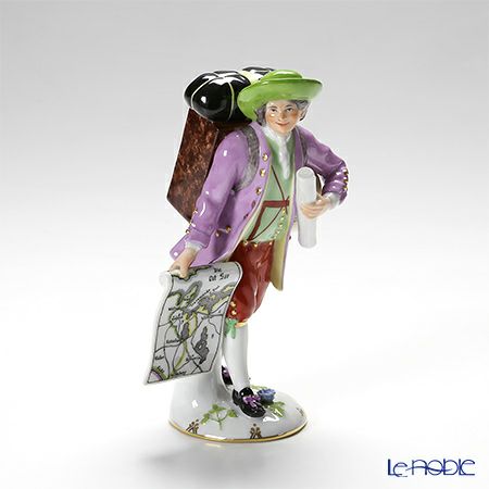 アウガルテン（AUGARTEN） フィギュリン（011210） 地図を売る商人 18cm 1012