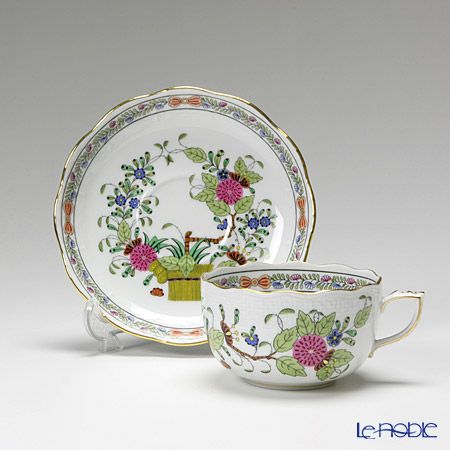 ヘレンド インドの華多彩色 00724-0-00／724 ティーカップ＆ソーサー 200ml