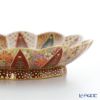現代の京薩摩×アウガルテン磁器工房 小皿（豆皿） 9cm 桜山水 絵付：伝統工芸士 小野多美枝氏 -空女-
